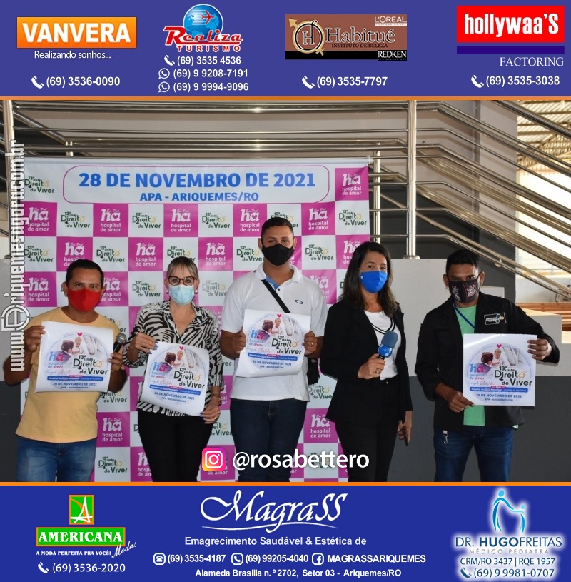 Lançamento 13º Leilão Direito de Viver com Café da Manhã em Ariquemes Rondônia