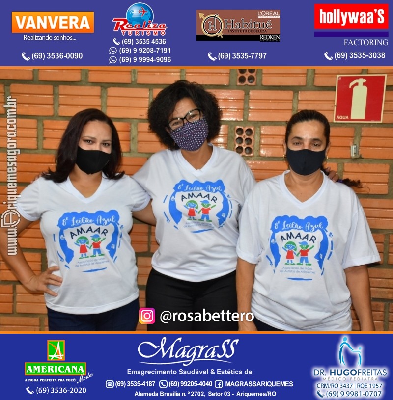 8º LEILÃO VIRTUAL AZUL da AMAAR Associação de Mães de Autistas de Ariquemes na APA
