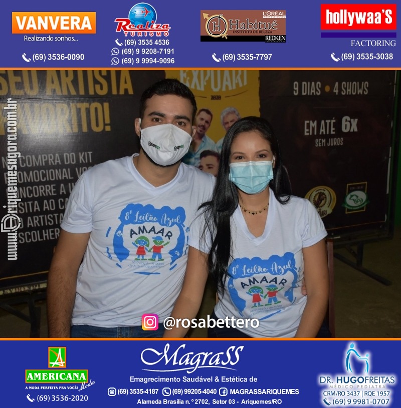 8º LEILÃO VIRTUAL AZUL da AMAAR Associação de Mães de Autistas de Ariquemes na APA