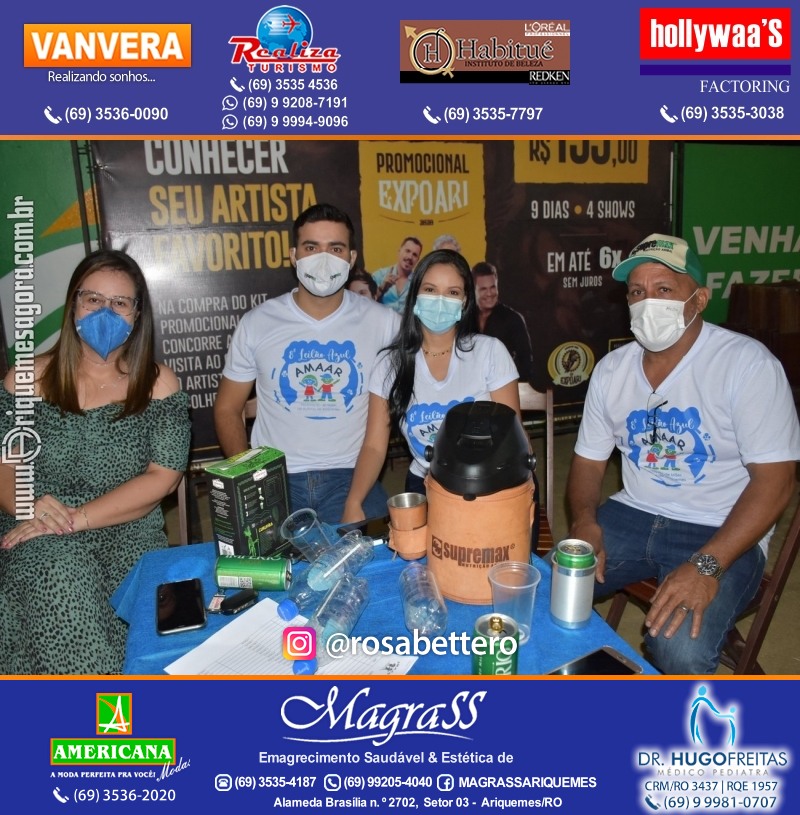 8º LEILÃO VIRTUAL AZUL da AMAAR Associação de Mães de Autistas de Ariquemes na APA