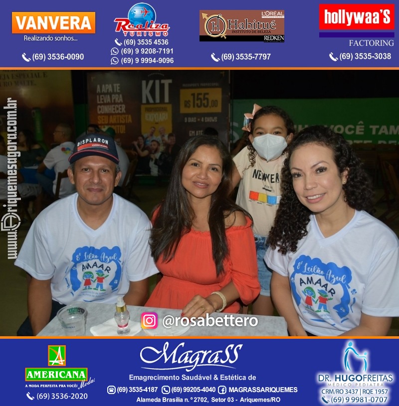 8º LEILÃO VIRTUAL AZUL da AMAAR Associação de Mães de Autistas de Ariquemes na APA