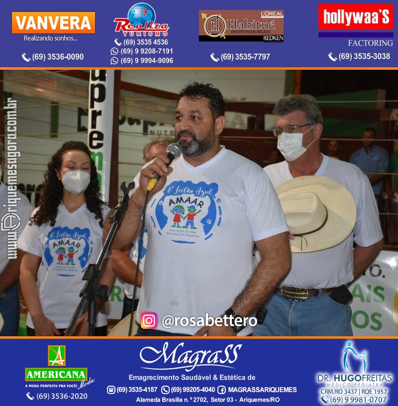 8º LEILÃO VIRTUAL AZUL da AMAAR Associação de Mães de Autistas de Ariquemes na APA