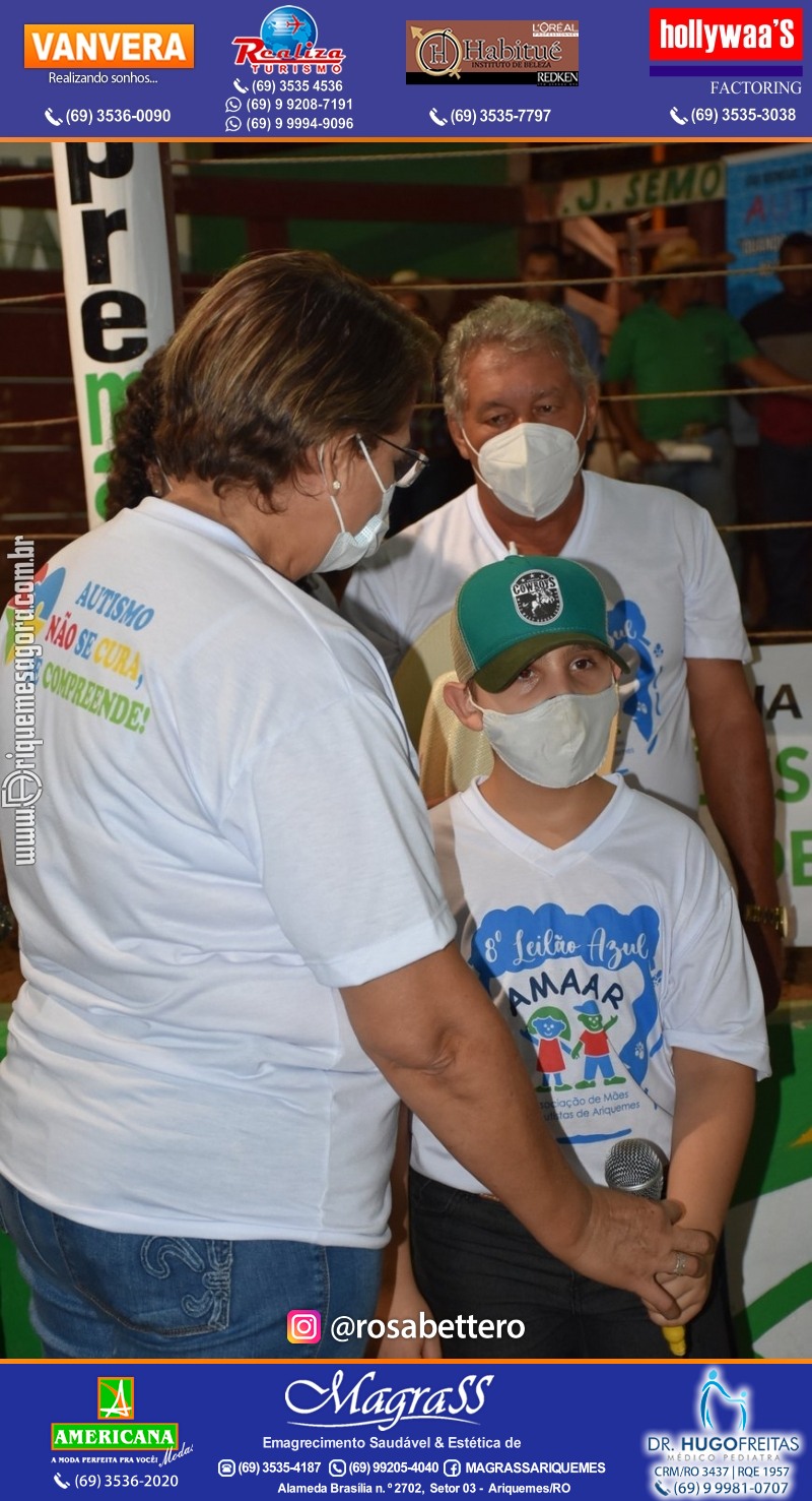 8º LEILÃO VIRTUAL AZUL da AMAAR Associação de Mães de Autistas de Ariquemes na APA