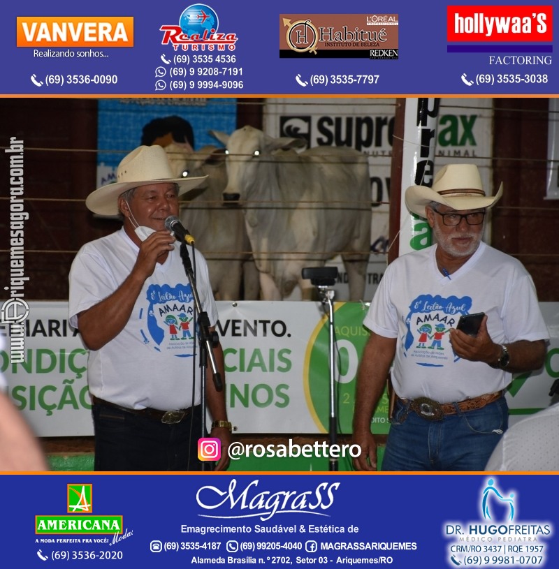8º LEILÃO VIRTUAL AZUL da AMAAR Associação de Mães de Autistas de Ariquemes na APA