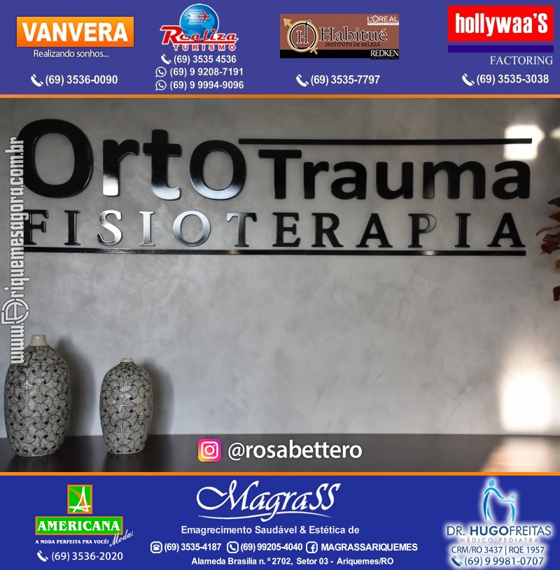 Reinauguração Ortotrauma Fisioterapia NOVO ENDEREÇO - Rua Cacaueiro (5ª Rua) St 01 nº 1656 em Ariquemes-RO