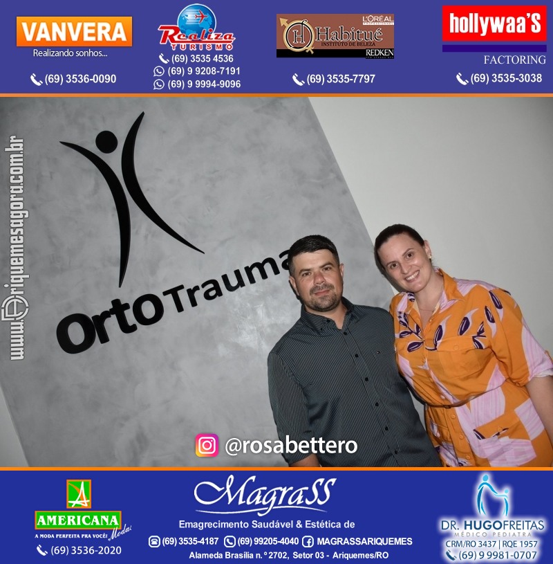 Reinauguração Ortotrauma Fisioterapia NOVO ENDEREÇO - Rua Cacaueiro (5ª Rua) St 01 nº 1656 em Ariquemes-RO