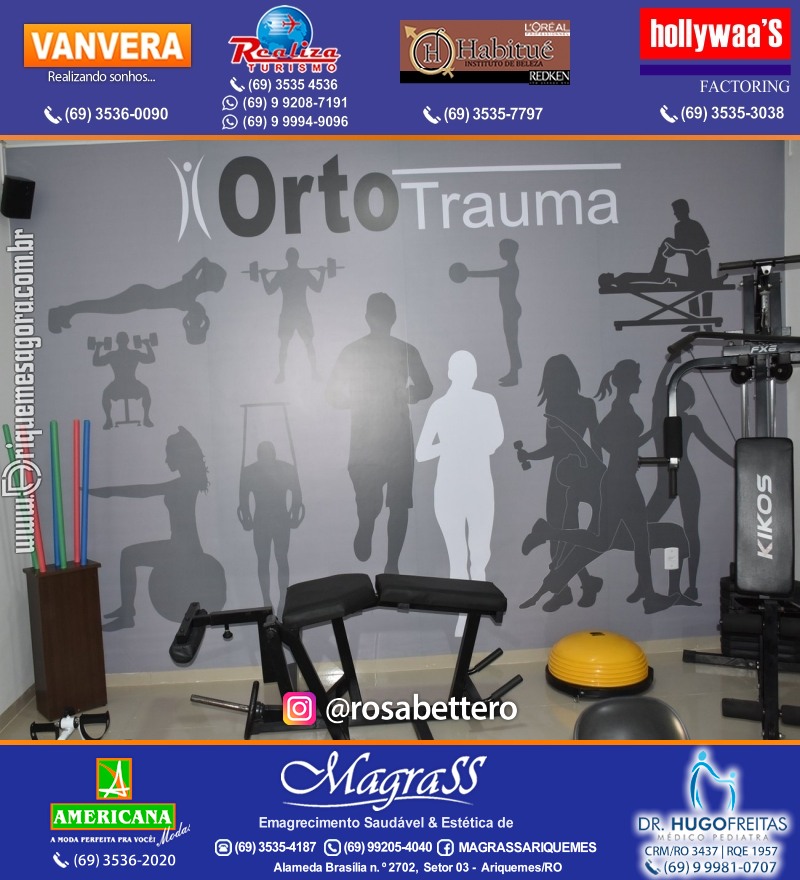 Reinauguração Ortotrauma Fisioterapia NOVO ENDEREÇO - Rua Cacaueiro (5ª Rua) St 01 nº 1656 em Ariquemes-RO