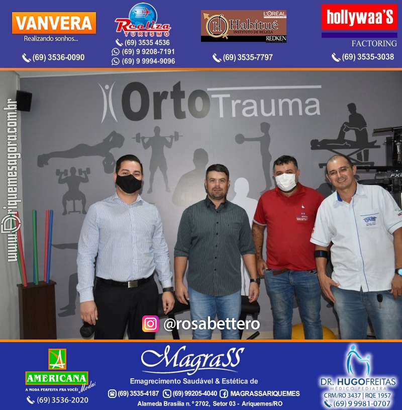 Reinauguração Ortotrauma Fisioterapia NOVO ENDEREÇO - Rua Cacaueiro (5ª Rua) St 01 nº 1656 em Ariquemes-RO