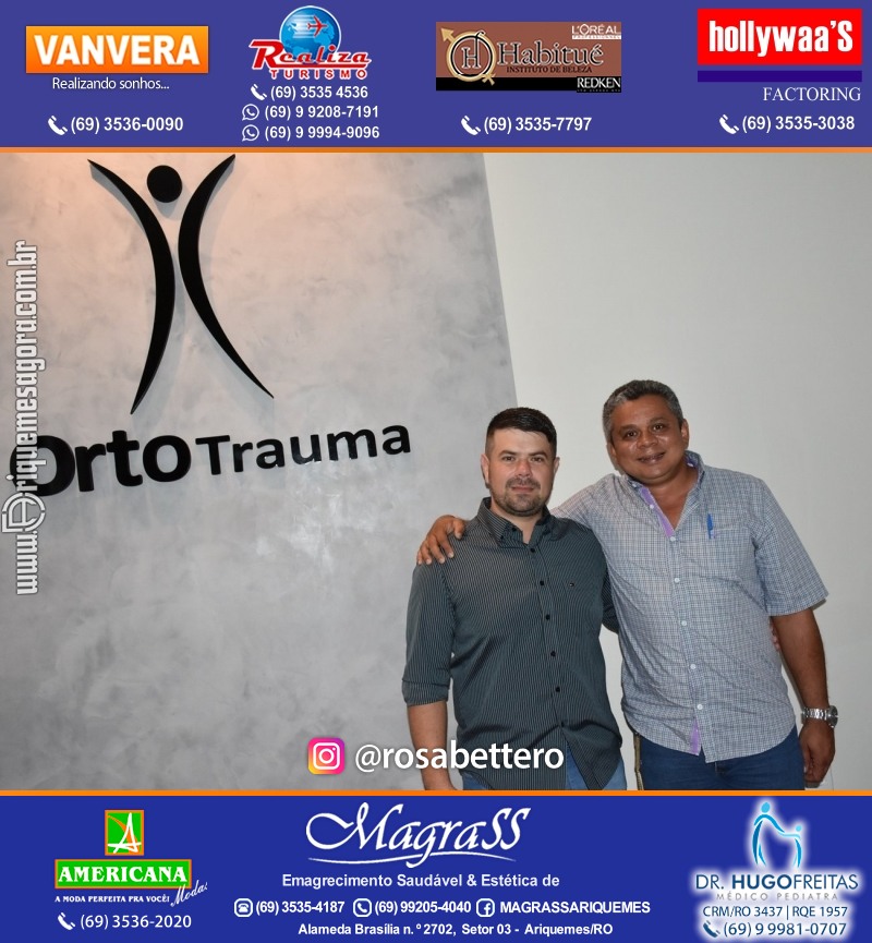 Reinauguração Ortotrauma Fisioterapia NOVO ENDEREÇO - Rua Cacaueiro (5ª Rua) St 01 nº 1656 em Ariquemes-RO
