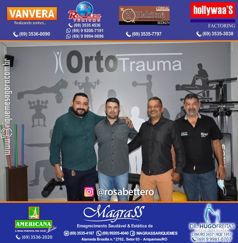 Reinauguração Ortotrauma Fisioterapia NOVO ENDEREÇO - Rua Cacaueiro (5ª Rua) St 01 nº 1656 em Ariquemes-RO