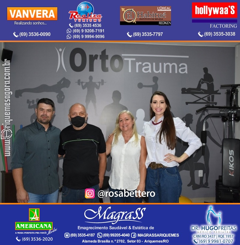 Reinauguração Ortotrauma Fisioterapia NOVO ENDEREÇO - Rua Cacaueiro (5ª Rua) St 01 nº 1656 em Ariquemes-RO