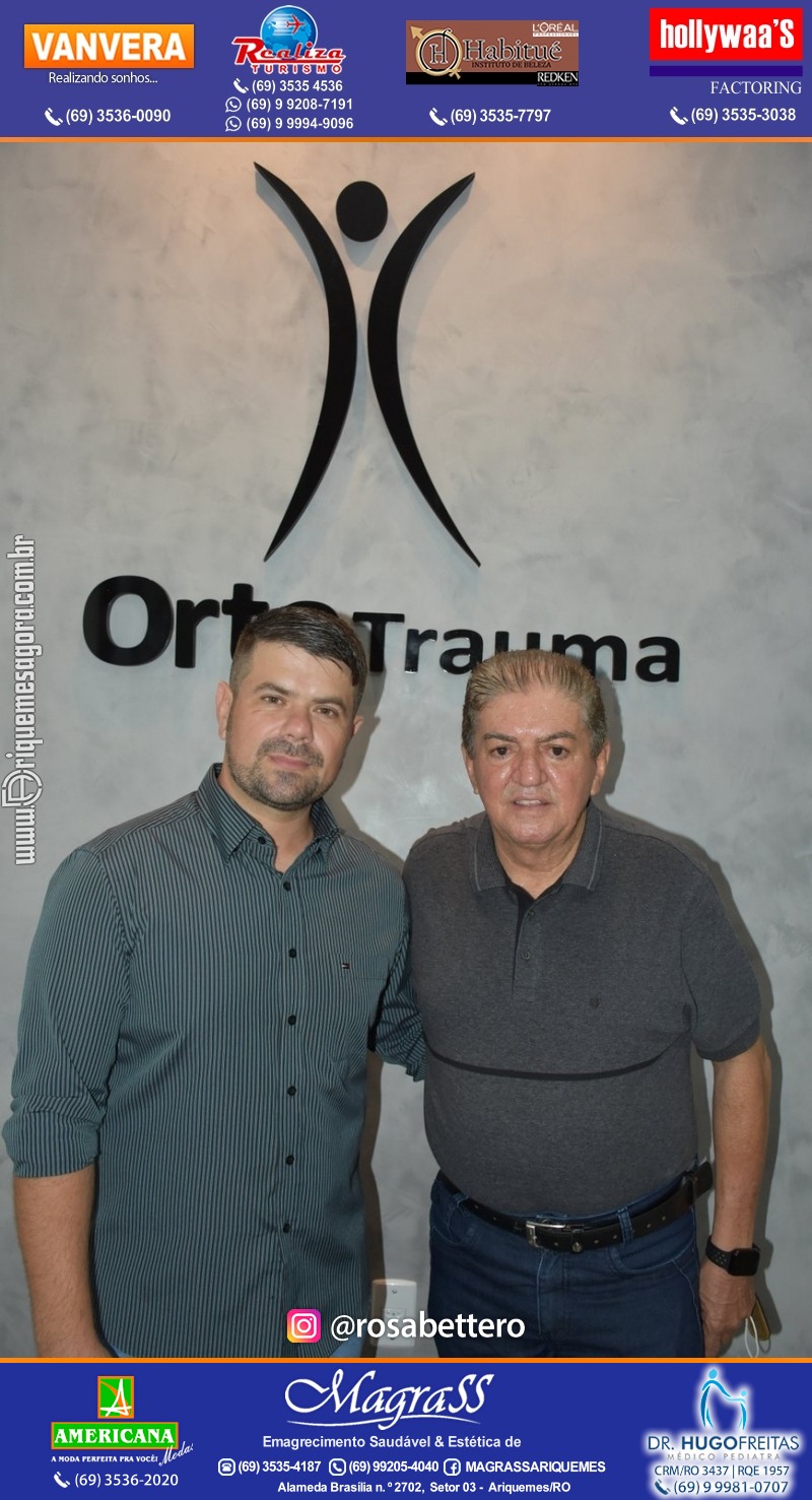 Reinauguração Ortotrauma Fisioterapia NOVO ENDEREÇO - Rua Cacaueiro (5ª Rua) St 01 nº 1656 em Ariquemes-RO