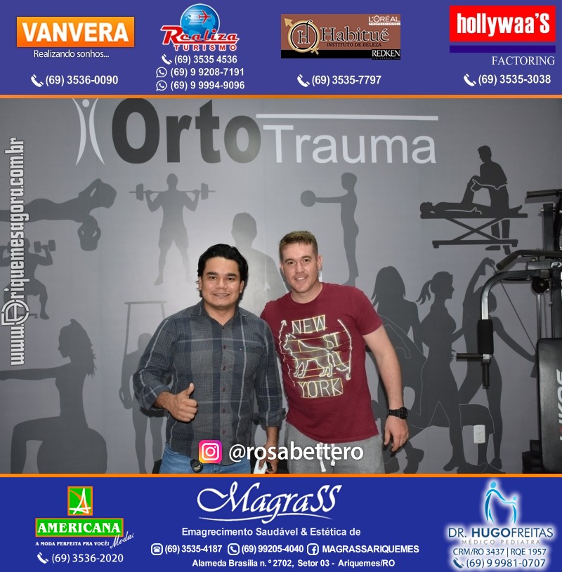 Reinauguração Ortotrauma Fisioterapia NOVO ENDEREÇO - Rua Cacaueiro (5ª Rua) St 01 nº 1656 em Ariquemes-RO