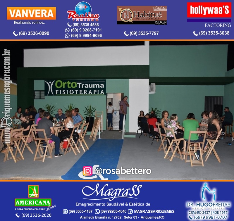 Reinauguração Ortotrauma Fisioterapia NOVO ENDEREÇO - Rua Cacaueiro (5ª Rua) St 01 nº 1656 em Ariquemes-RO