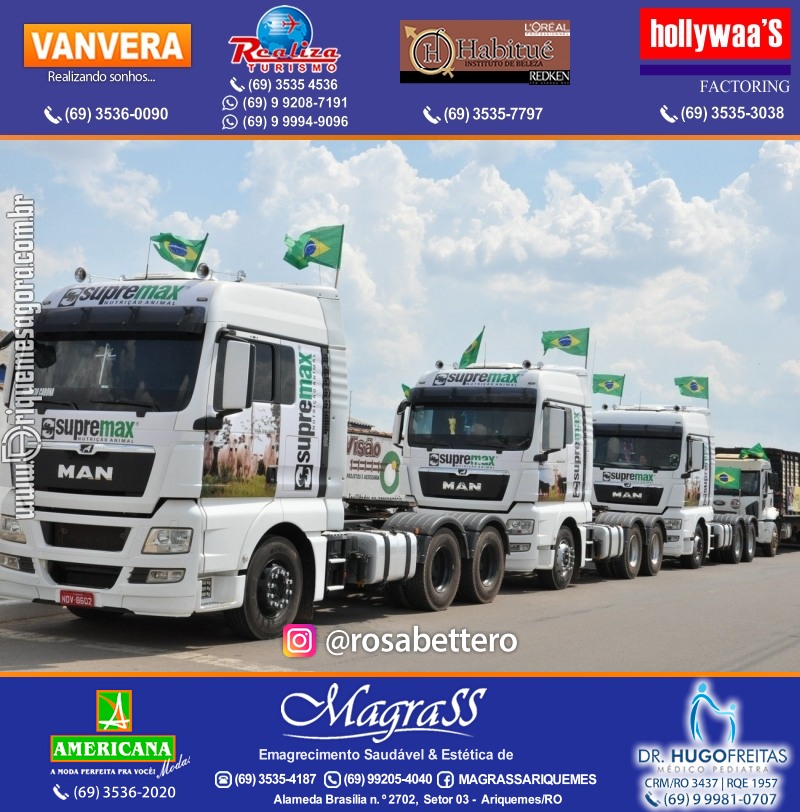 Carreata & Motociata dia 7 de setembro em homenagem ao Brasil e apoio ao Presidente - Ariquemes-RO