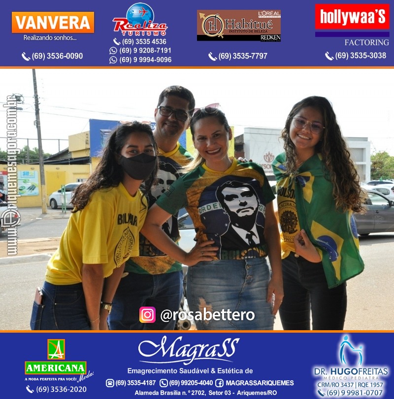 Carreata & Motociata dia 7 de setembro em homenagem ao Brasil e apoio ao Presidente - Ariquemes-RO