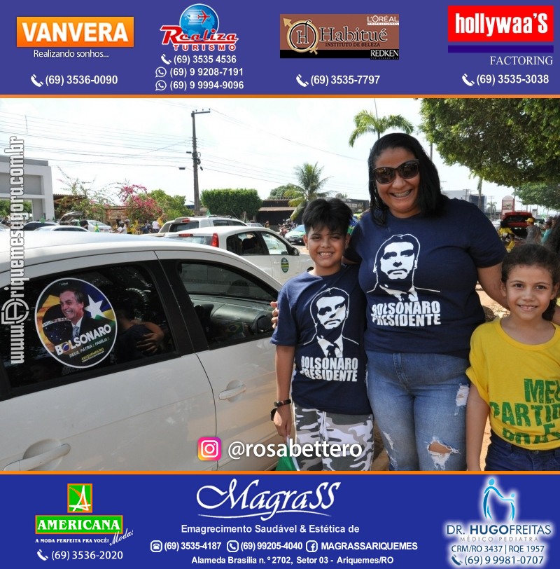 Carreata & Motociata dia 7 de setembro em homenagem ao Brasil e apoio ao Presidente - Ariquemes-RO