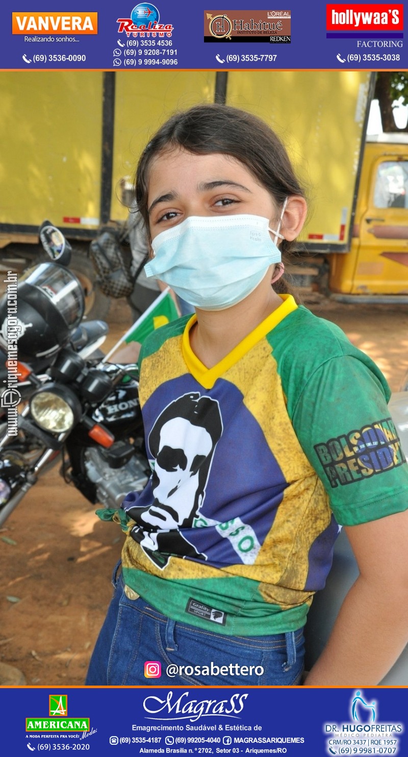Carreata & Motociata dia 7 de setembro em homenagem ao Brasil e apoio ao Presidente - Ariquemes-RO