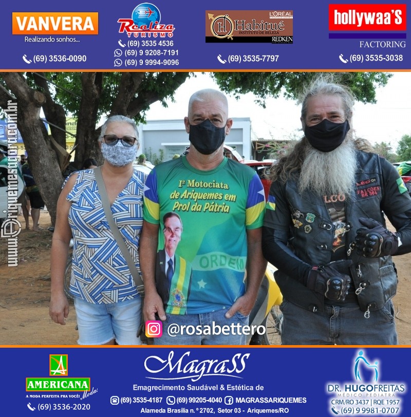 Carreata & Motociata dia 7 de setembro em homenagem ao Brasil e apoio ao Presidente - Ariquemes-RO