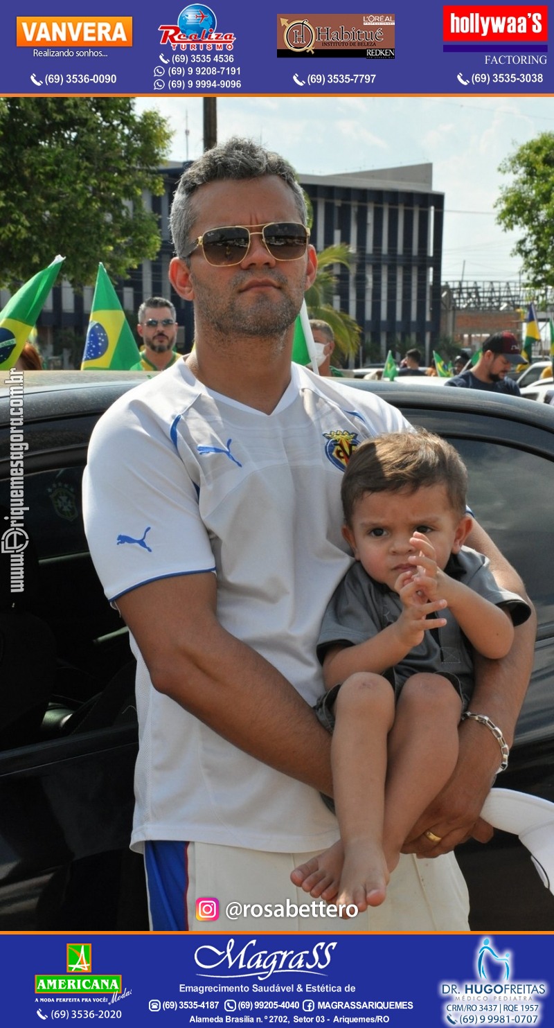 Carreata & Motociata dia 7 de setembro em homenagem ao Brasil e apoio ao Presidente - Ariquemes-RO
