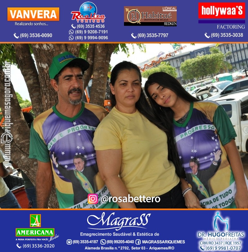 Carreata & Motociata dia 7 de setembro em homenagem ao Brasil e apoio ao Presidente - Ariquemes-RO