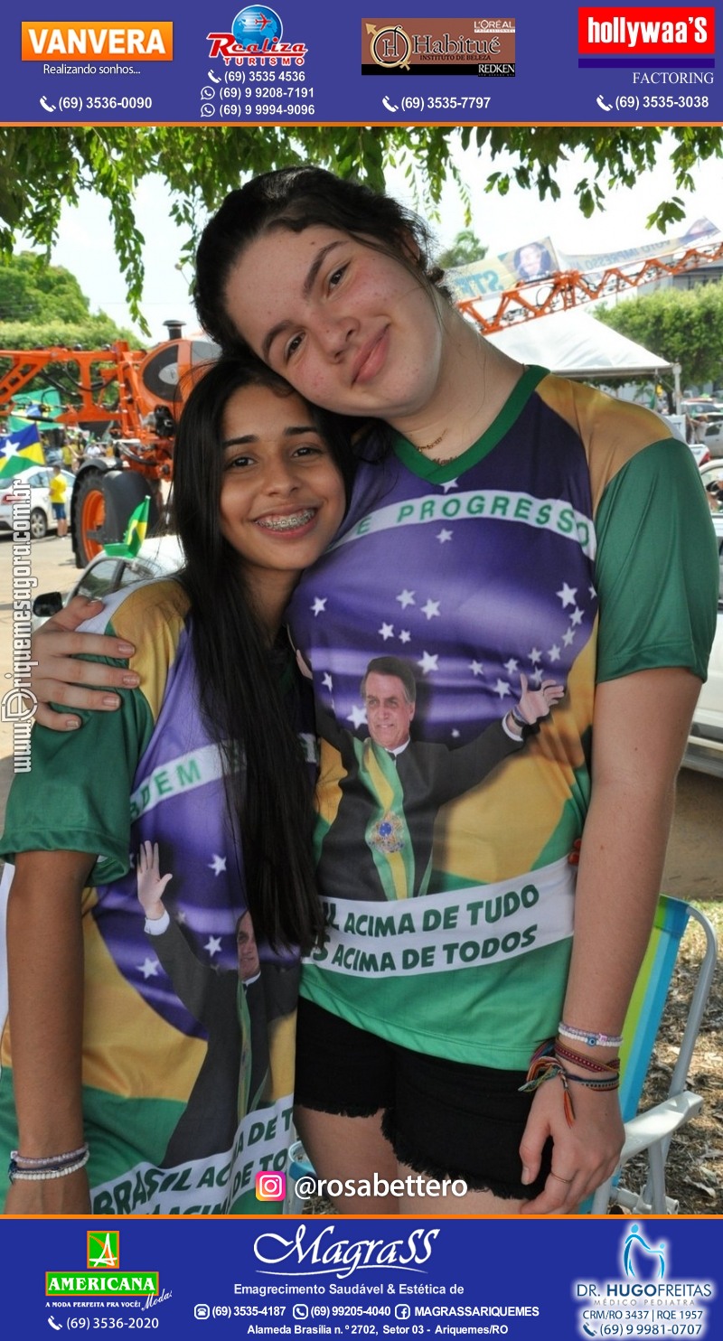 Carreata & Motociata dia 7 de setembro em homenagem ao Brasil e apoio ao Presidente - Ariquemes-RO