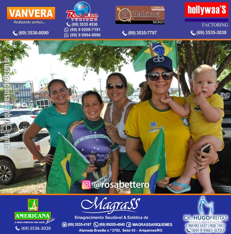 Carreata & Motociata dia 7 de setembro em homenagem ao Brasil e apoio ao Presidente - Ariquemes-RO