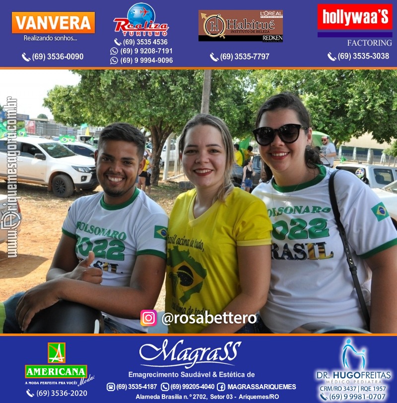 Carreata & Motociata dia 7 de setembro em homenagem ao Brasil e apoio ao Presidente - Ariquemes-RO