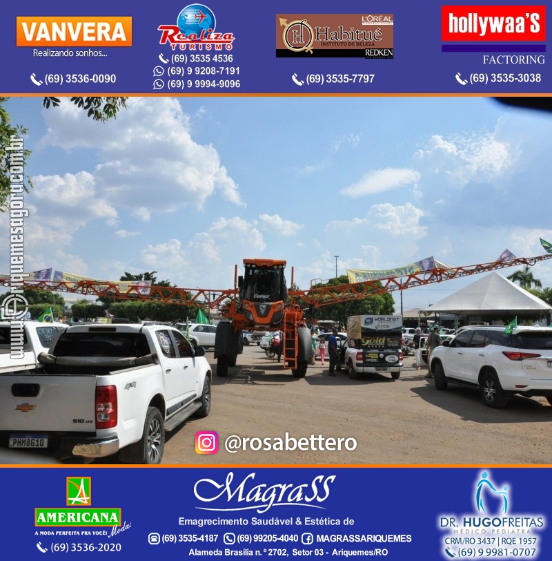 Carreata & Motociata dia 7 de setembro em homenagem ao Brasil e apoio ao Presidente - Ariquemes-RO