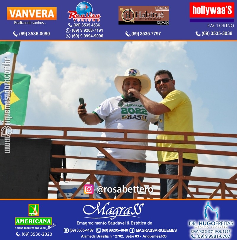 Carreata & Motociata dia 7 de setembro em homenagem ao Brasil e apoio ao Presidente - Ariquemes-RO