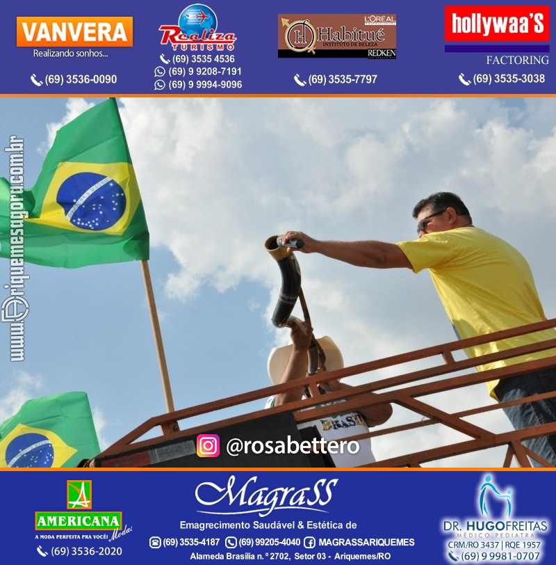 Carreata & Motociata dia 7 de setembro em homenagem ao Brasil e apoio ao Presidente - Ariquemes-RO