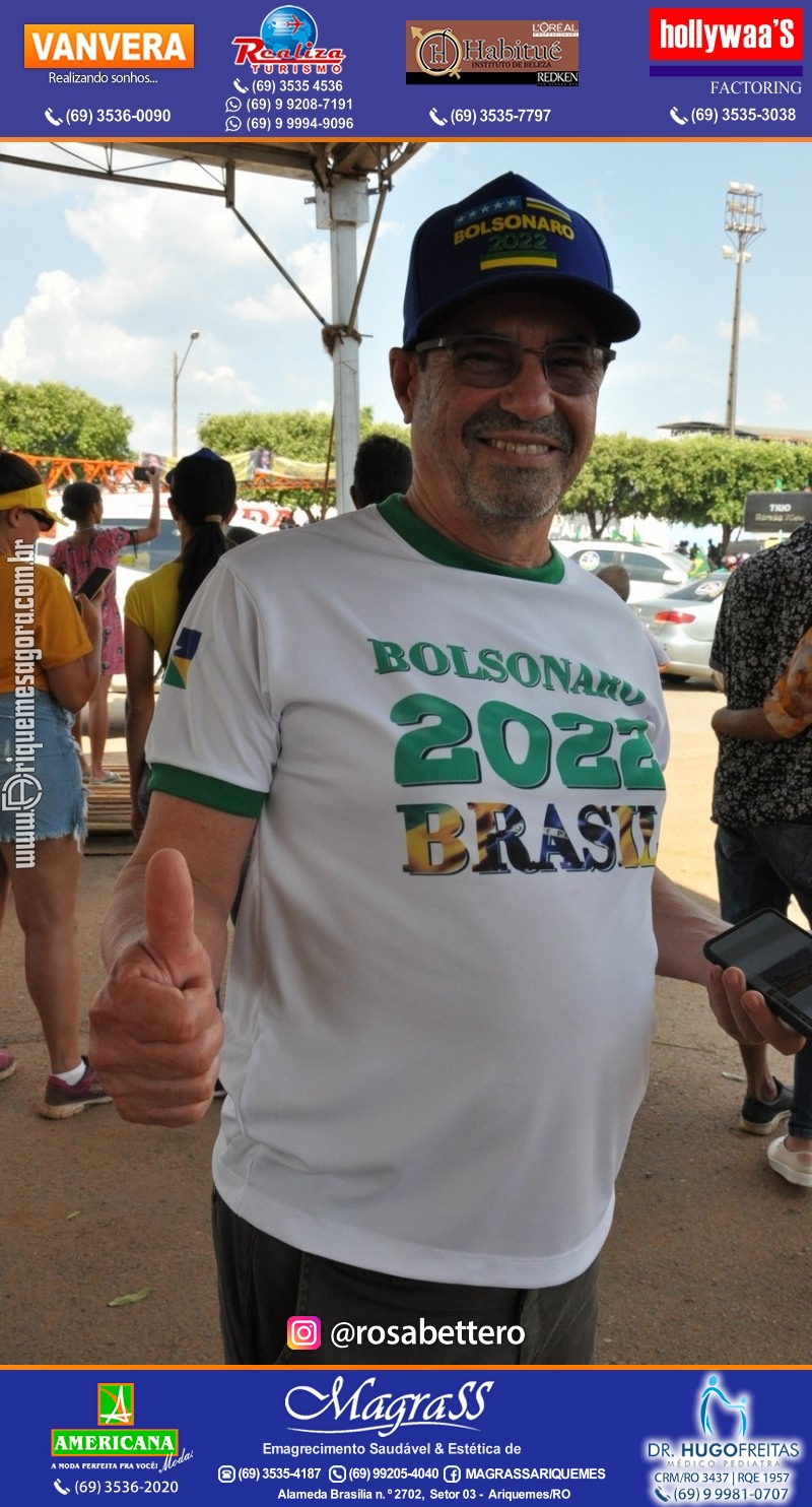 Carreata & Motociata dia 7 de setembro em homenagem ao Brasil e apoio ao Presidente - Ariquemes-RO