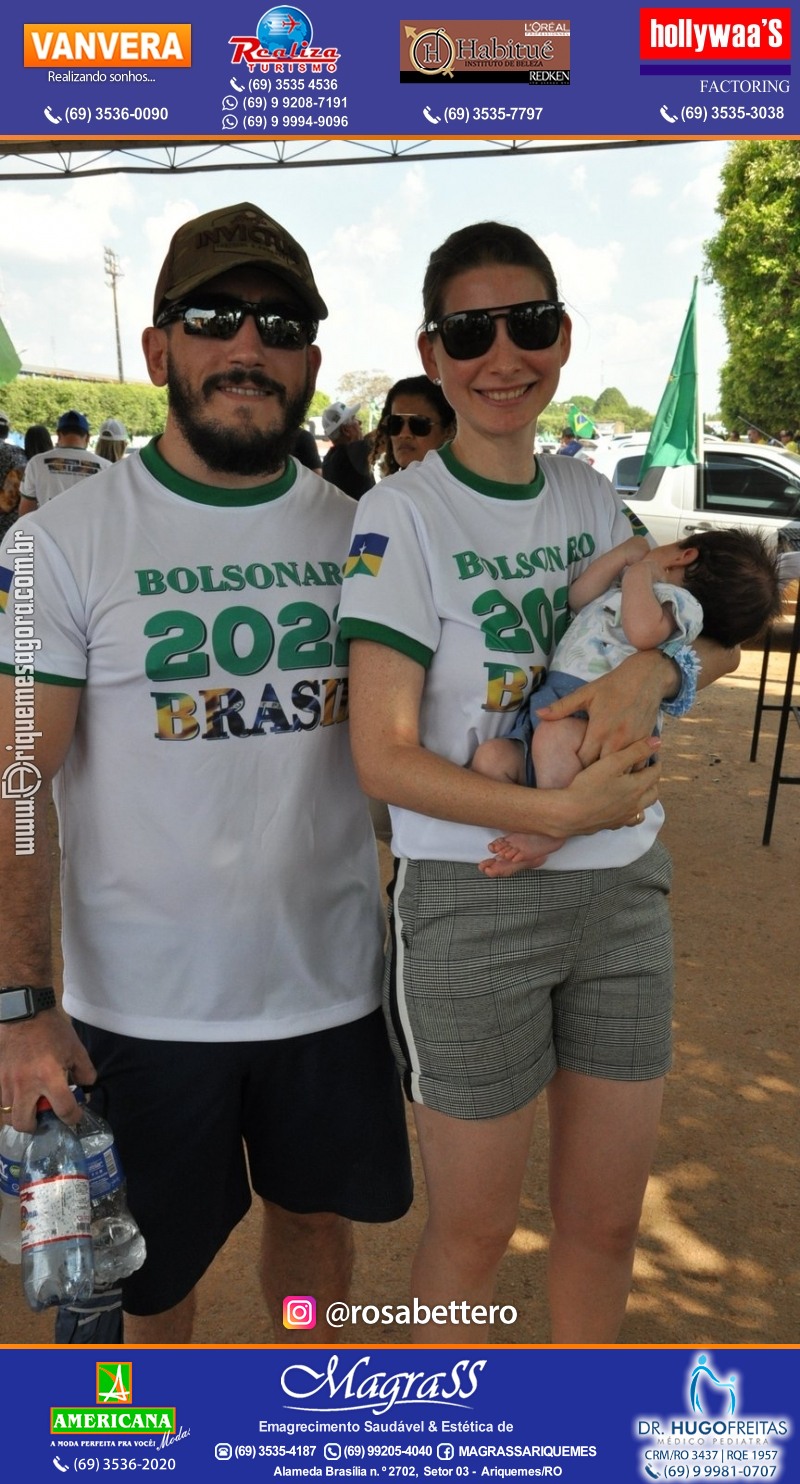 Carreata & Motociata dia 7 de setembro em homenagem ao Brasil e apoio ao Presidente - Ariquemes-RO