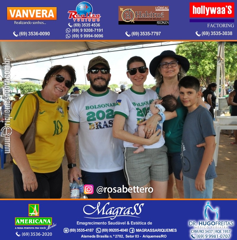 Carreata & Motociata dia 7 de setembro em homenagem ao Brasil e apoio ao Presidente - Ariquemes-RO