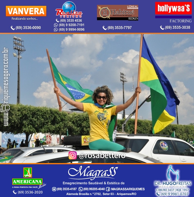 Carreata & Motociata dia 7 de setembro em homenagem ao Brasil e apoio ao Presidente - Ariquemes-RO