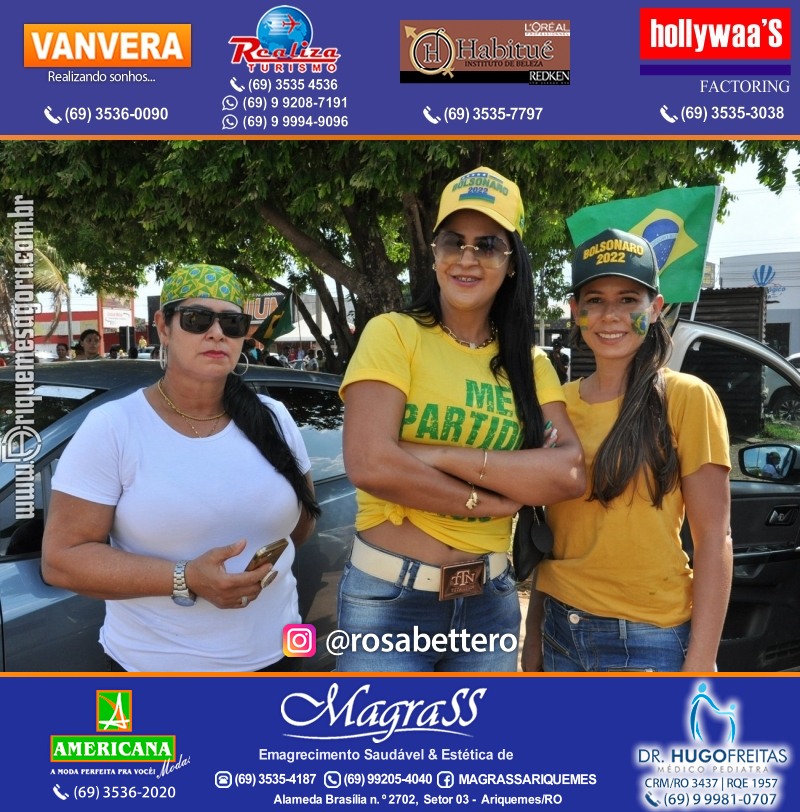 Carreata & Motociata dia 7 de setembro em homenagem ao Brasil e apoio ao Presidente - Ariquemes-RO