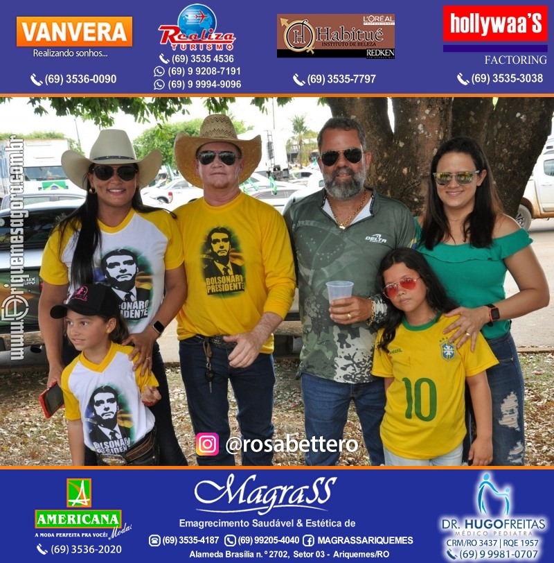 Carreata & Motociata dia 7 de setembro em homenagem ao Brasil e apoio ao Presidente - Ariquemes-RO