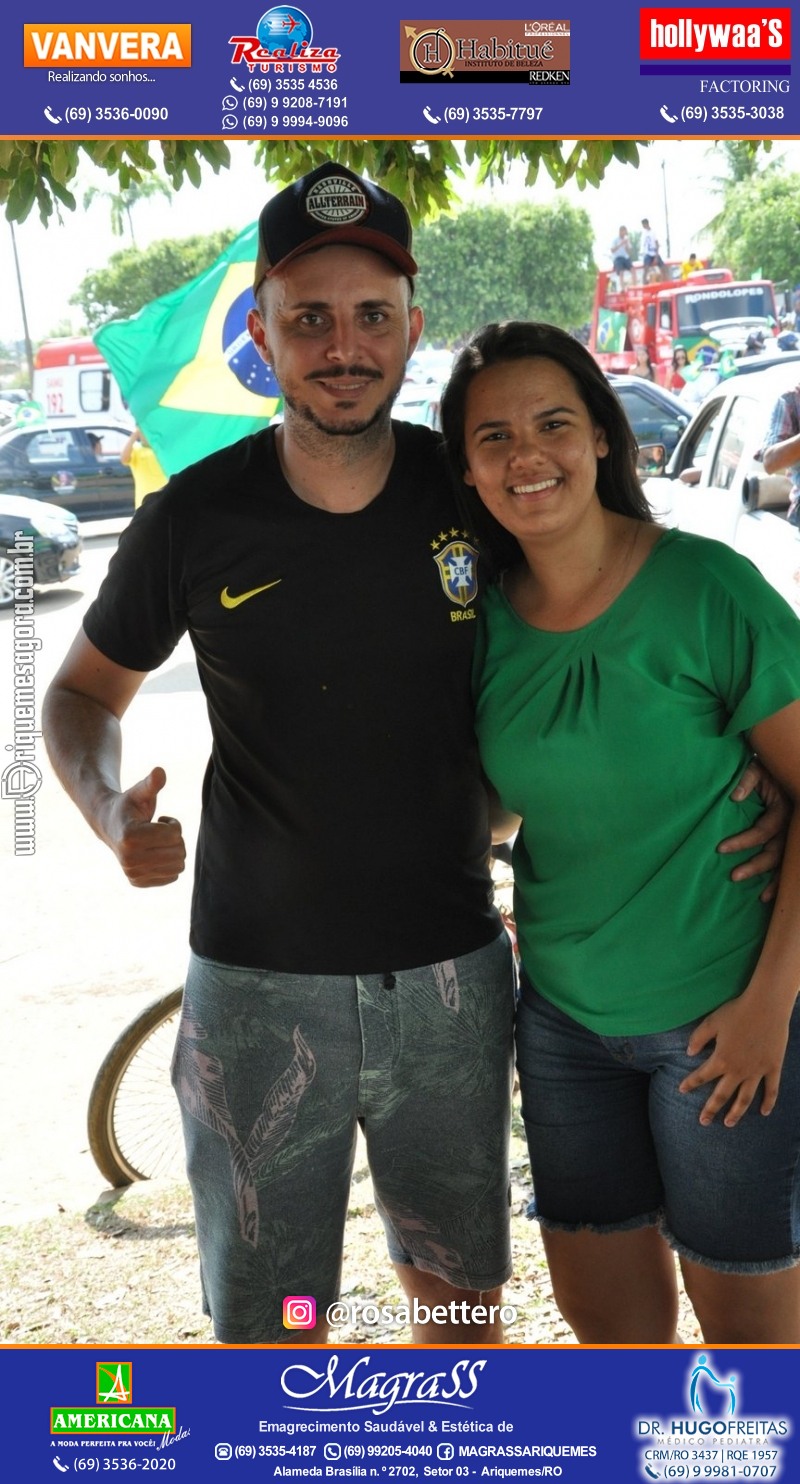 Carreata & Motociata dia 7 de setembro em homenagem ao Brasil e apoio ao Presidente - Ariquemes-RO