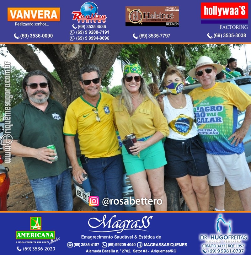Carreata & Motociata dia 7 de setembro em homenagem ao Brasil e apoio ao Presidente - Ariquemes-RO