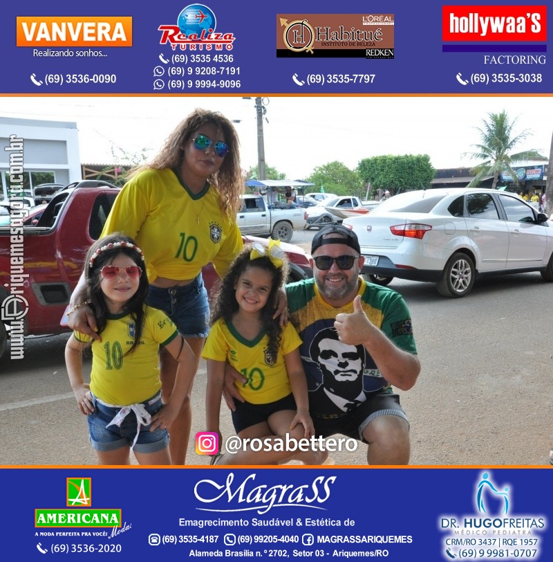 Carreata & Motociata dia 7 de setembro em homenagem ao Brasil e apoio ao Presidente - Ariquemes-RO