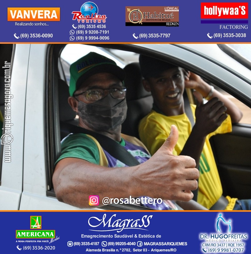 Carreata & Motociata dia 7 de setembro em homenagem ao Brasil e apoio ao Presidente - Ariquemes-RO