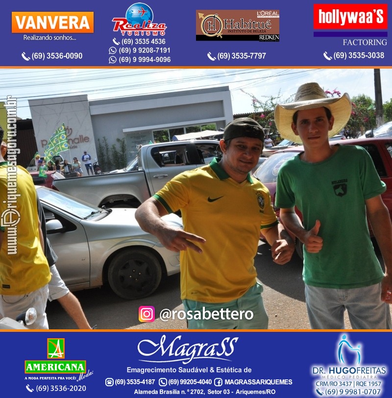 Carreata & Motociata dia 7 de setembro em homenagem ao Brasil e apoio ao Presidente - Ariquemes-RO