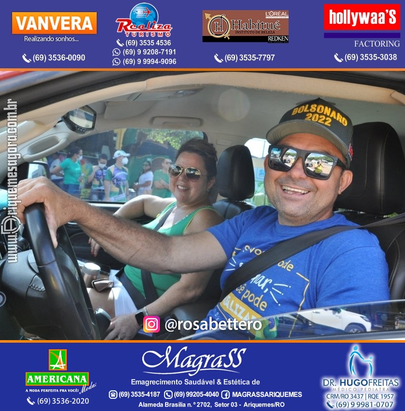 Carreata & Motociata dia 7 de setembro em homenagem ao Brasil e apoio ao Presidente - Ariquemes-RO