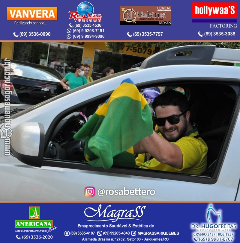 Carreata & Motociata dia 7 de setembro em homenagem ao Brasil e apoio ao Presidente - Ariquemes-RO