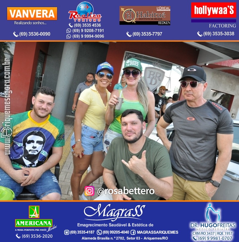 Carreata & Motociata dia 7 de setembro em homenagem ao Brasil e apoio ao Presidente - Ariquemes-RO