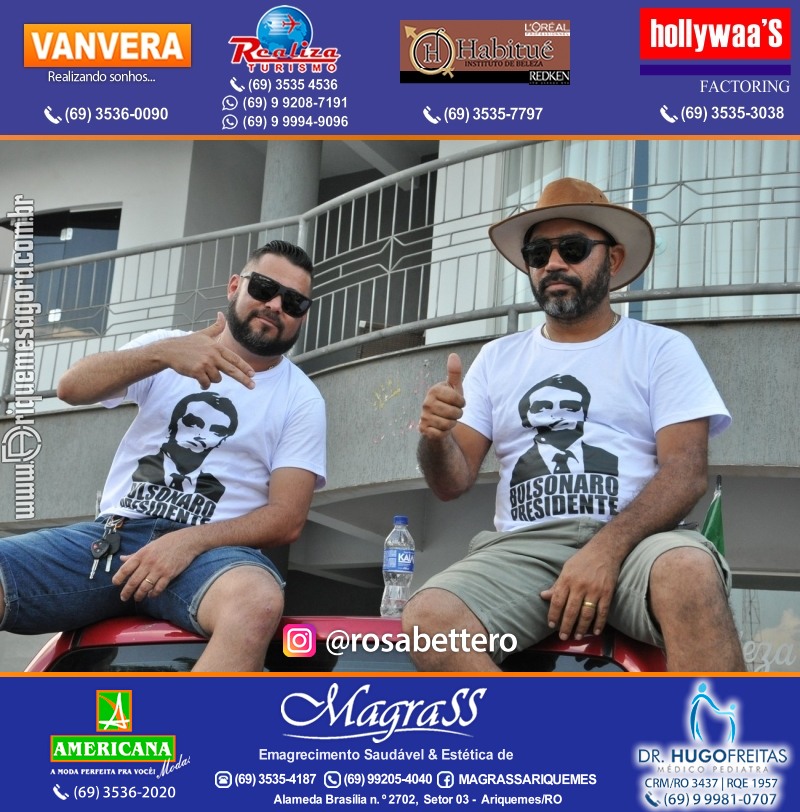 Carreata & Motociata dia 7 de setembro em homenagem ao Brasil e apoio ao Presidente - Ariquemes-RO