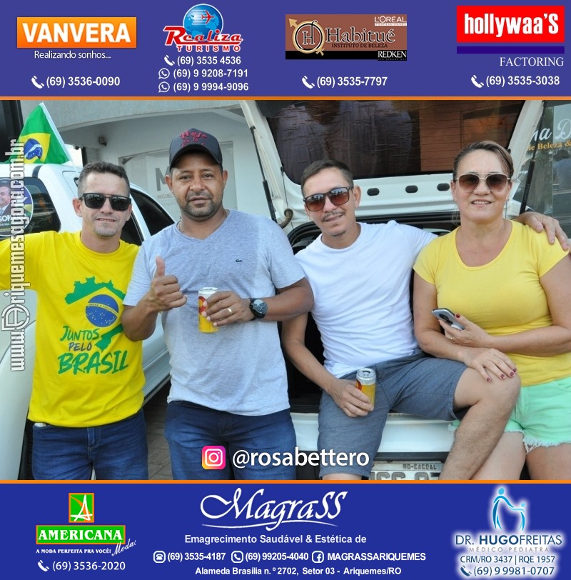 Carreata & Motociata dia 7 de setembro em homenagem ao Brasil e apoio ao Presidente - Ariquemes-RO