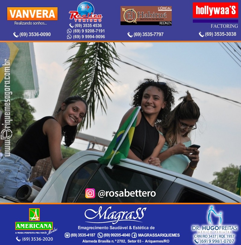 Carreata & Motociata dia 7 de setembro em homenagem ao Brasil e apoio ao Presidente - Ariquemes-RO