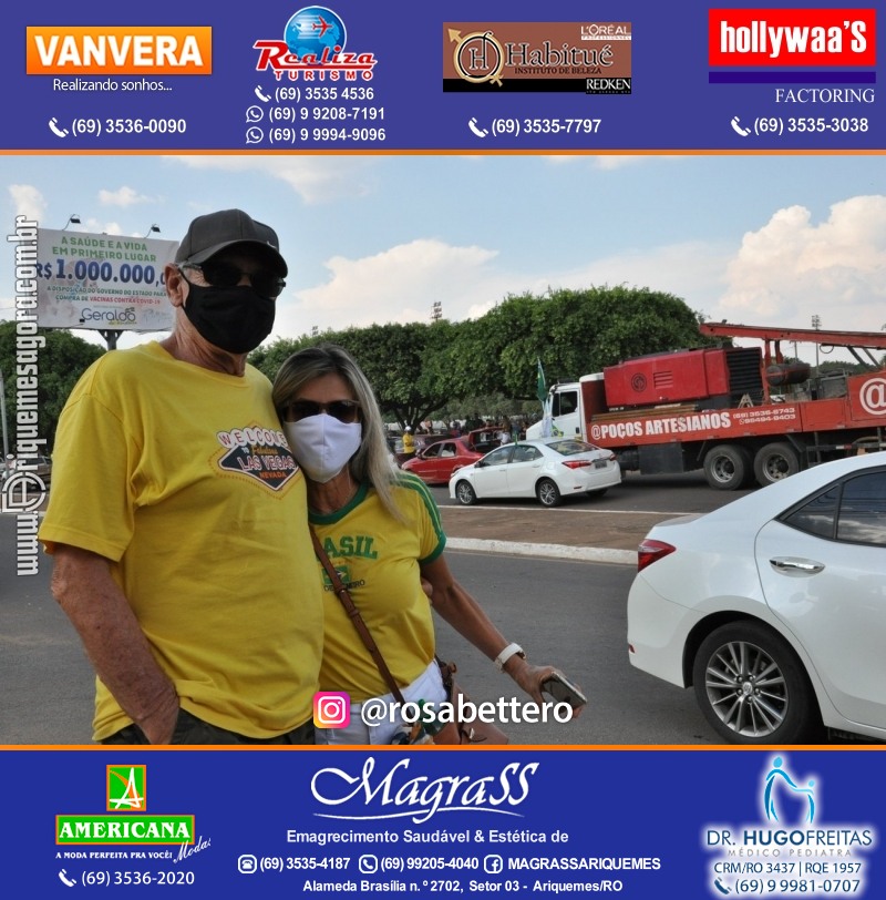 Carreata & Motociata dia 7 de setembro em homenagem ao Brasil e apoio ao Presidente - Ariquemes-RO