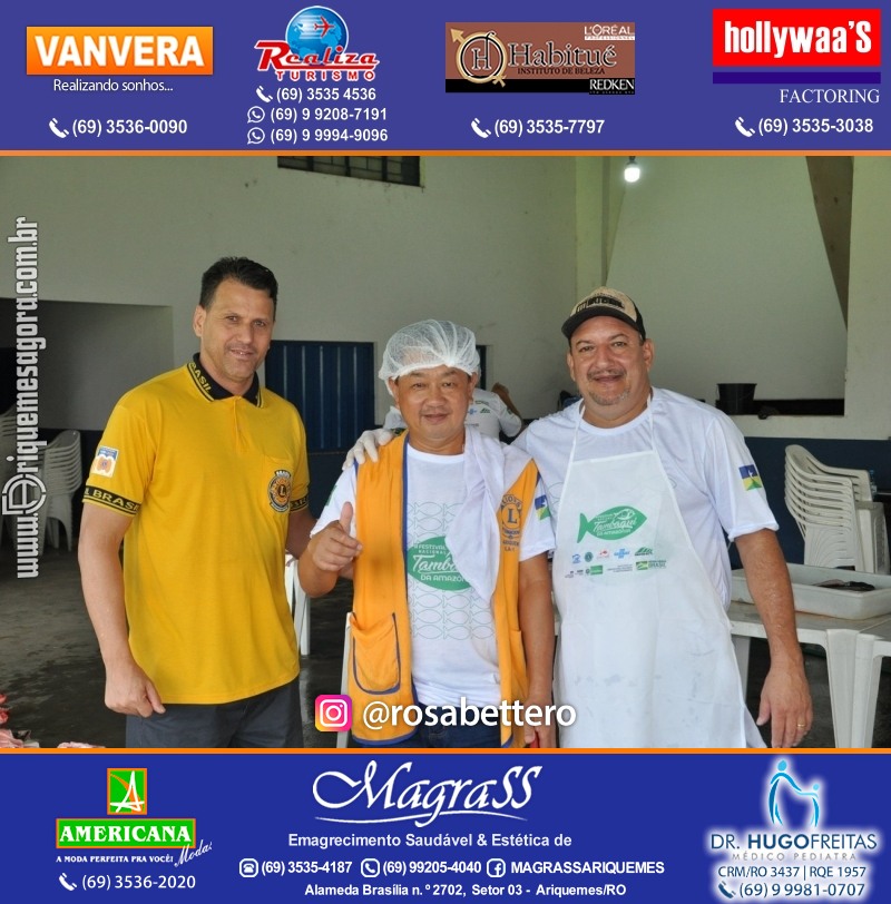 II Festival Nacional Tambaqui da Amazônia em Ariquemes no Lions Clube Canaã RO